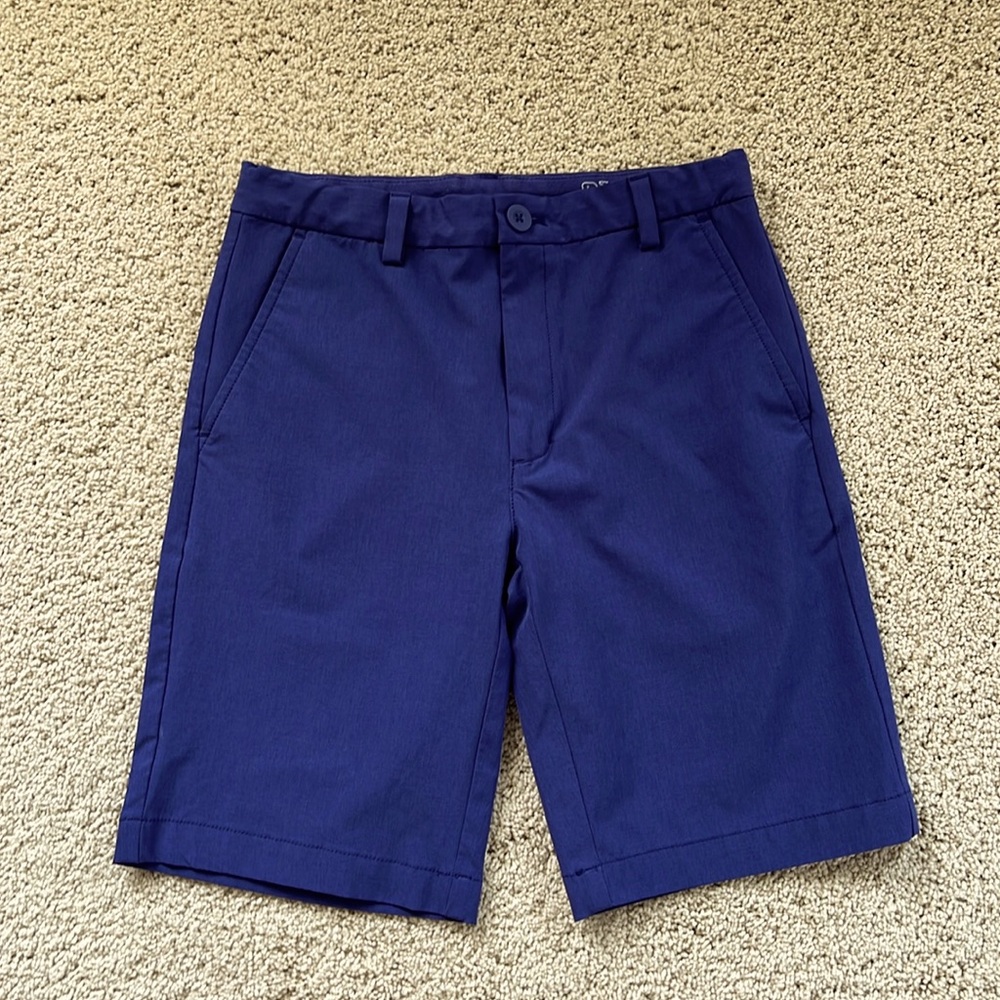 Vineyard Vines Performance Breaker Shorts - Navy- Boys Size 14